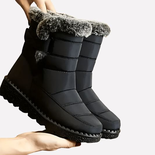 Women's Waterproof Winter Boots with Slip-Resistant Sole