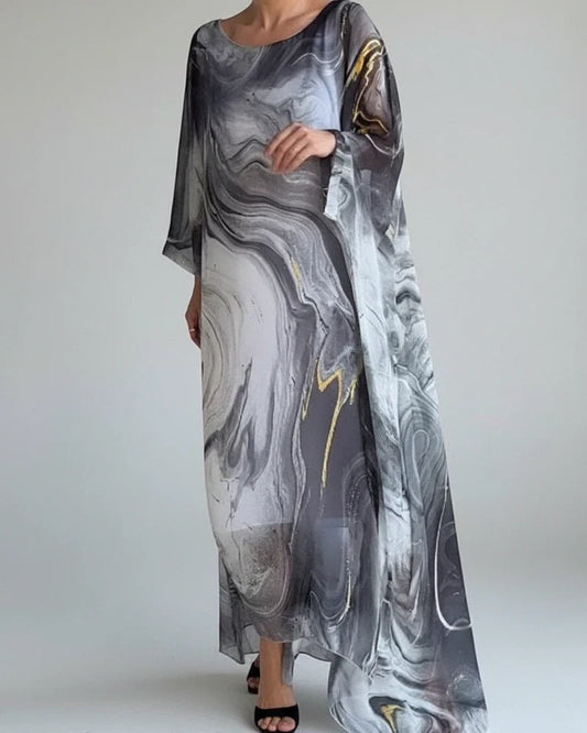 Elegant Women's Long Sleeve Maxi Dress for Any Occasion-Omni Prime Goods