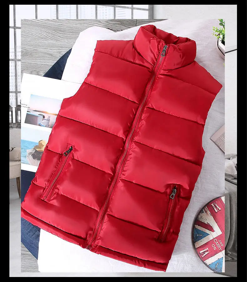 Herenbodywarmer met slanke pasvorm, doorgestikt en met opstaande kraag voor de herfst