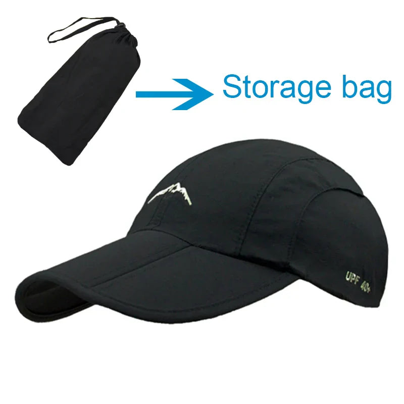 Quick-Dry Waterproof Outdoor Cap - Breathable, Foldable Unisex Hat