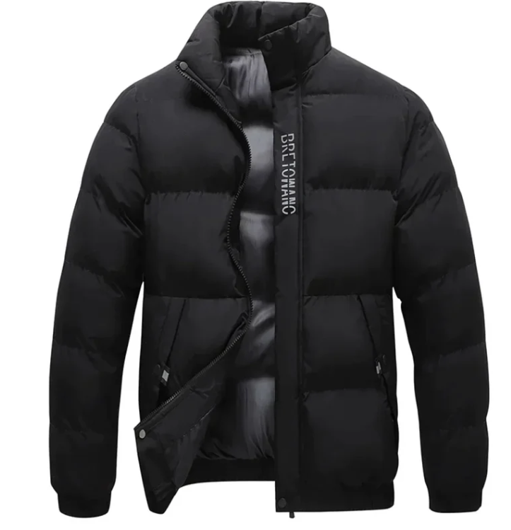 Men's Windproof Insulated Breathable Winter Jacket with Pockets