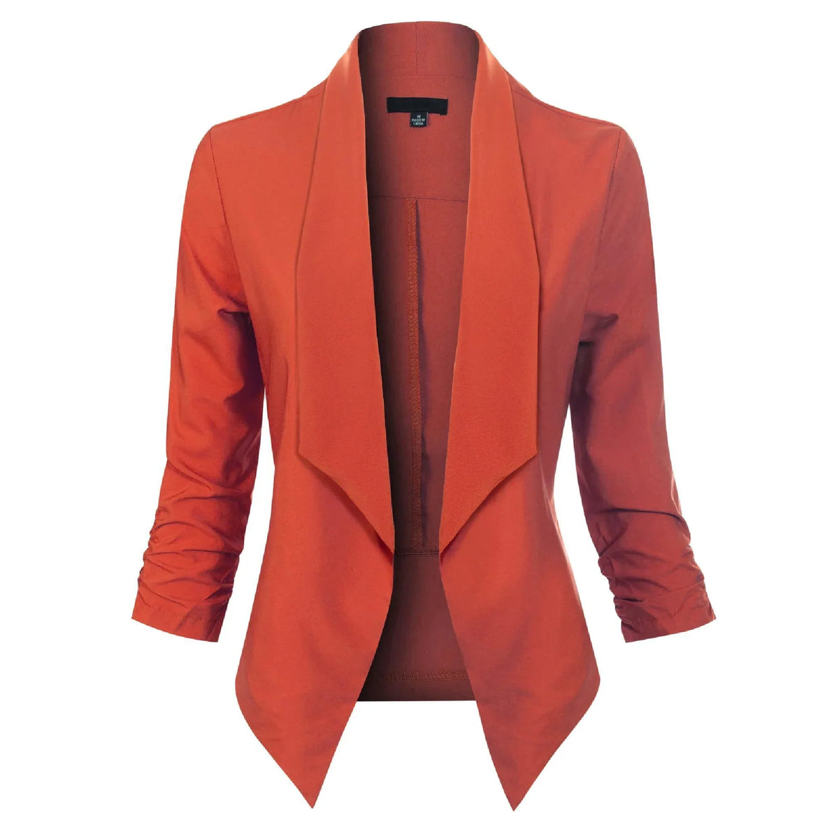 Women's Long Sleeve Open-Front Blazer-Omni Prime Goods