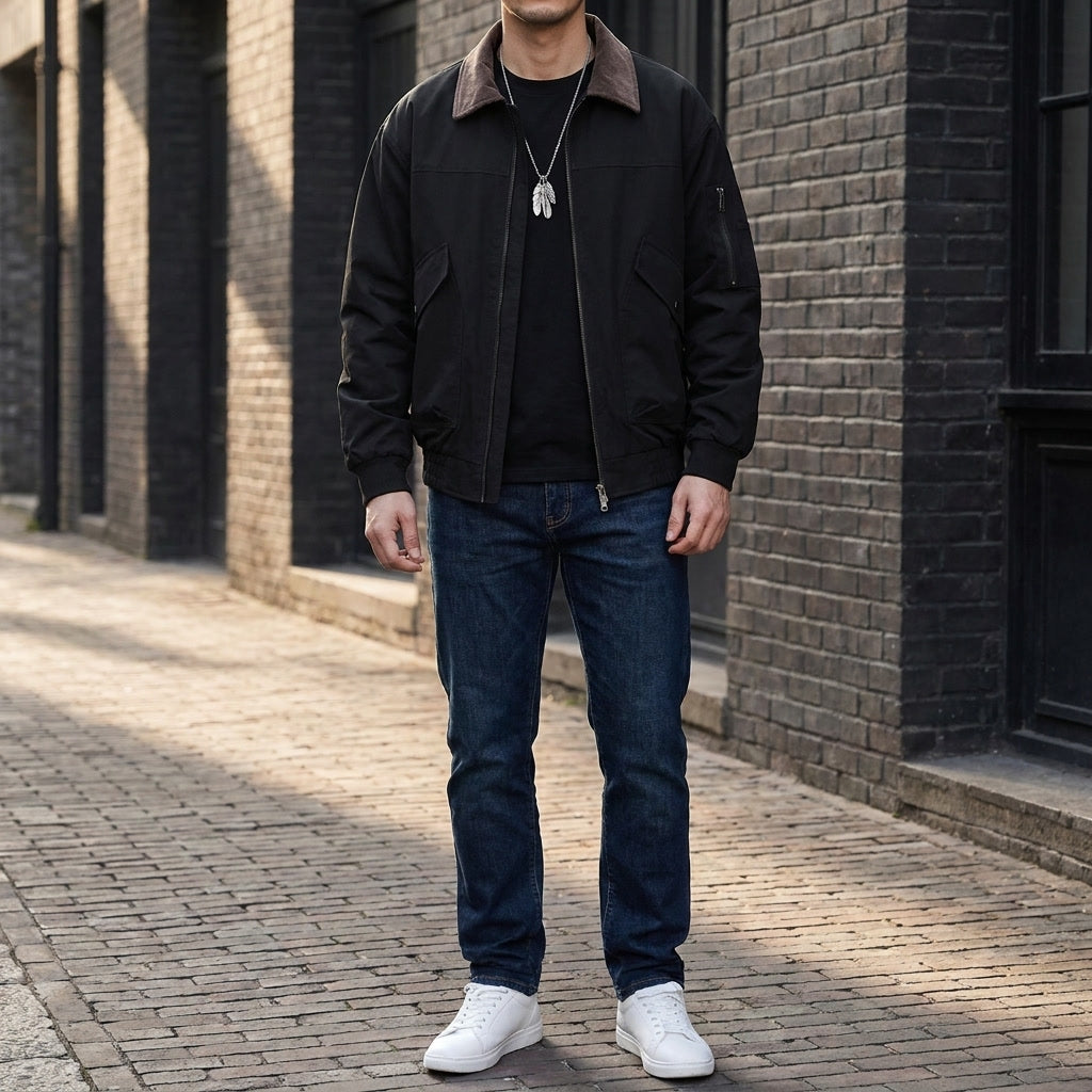 Men's Durable Workwear Jacket - Casual Utility Fit Style