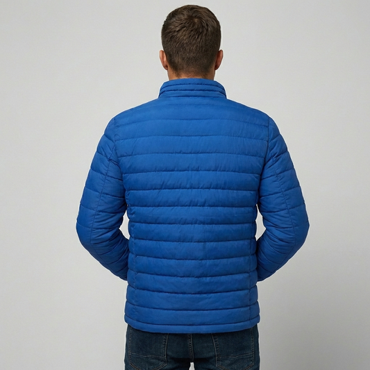 Gesteppte Übergangsjacke für Herren mit Stehkragen für die Herbsttage