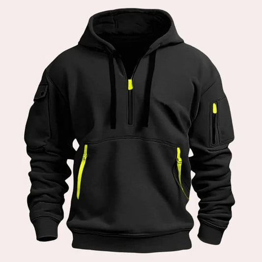 Men's Pullover Drawstring Adjustable Hood Hoodie for Daily Wear