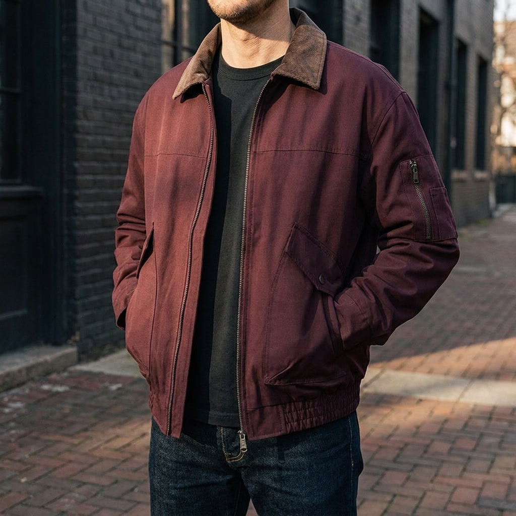 Men's Durable Workwear Jacket - Casual Utility Fit Style