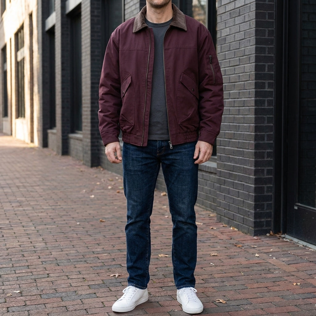 Men's Durable Workwear Jacket - Casual Utility Fit Style