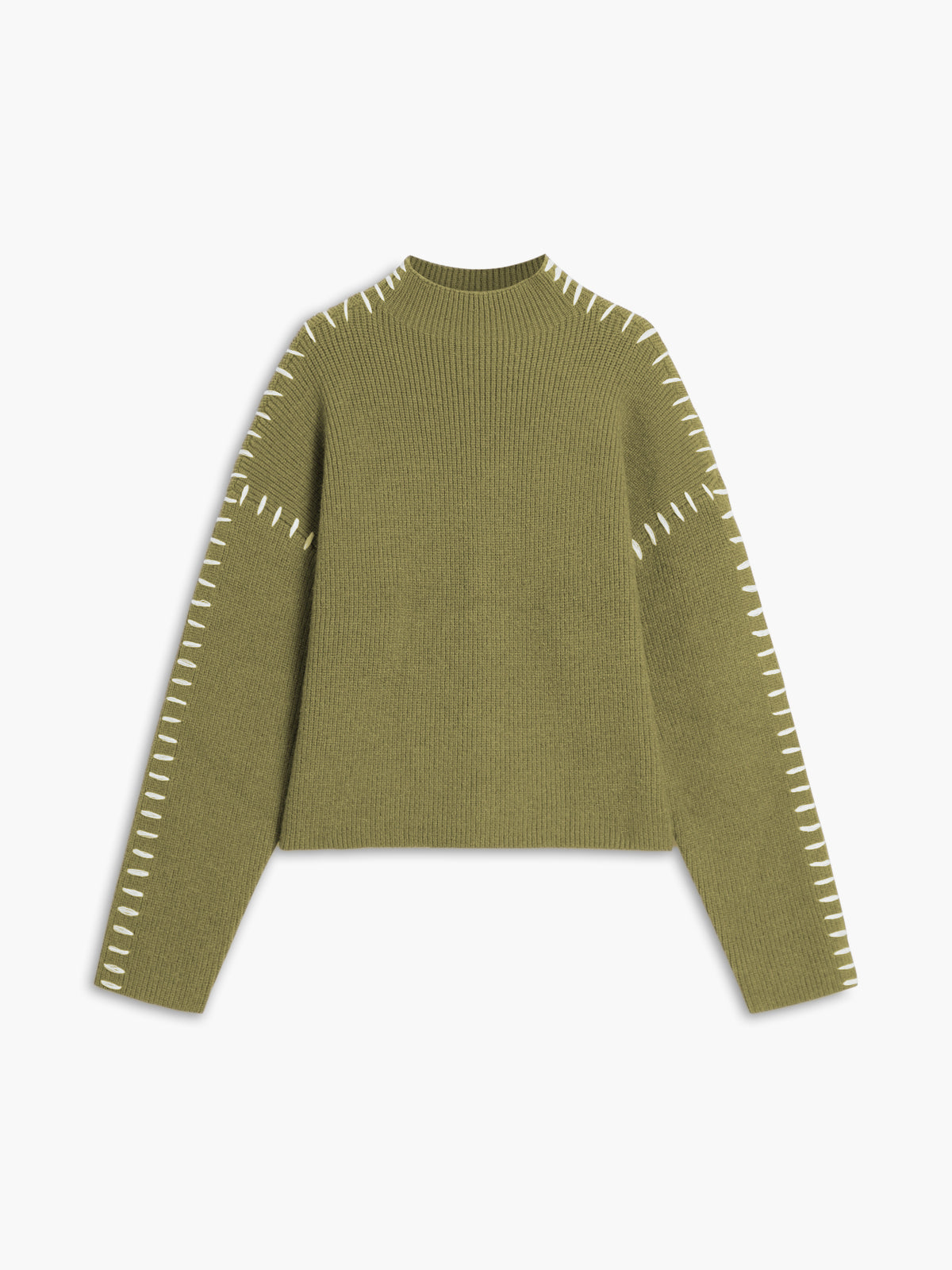 Oversize-Pullover für Damen mit kurzem Stehkragen und weichem, lässigem Strick