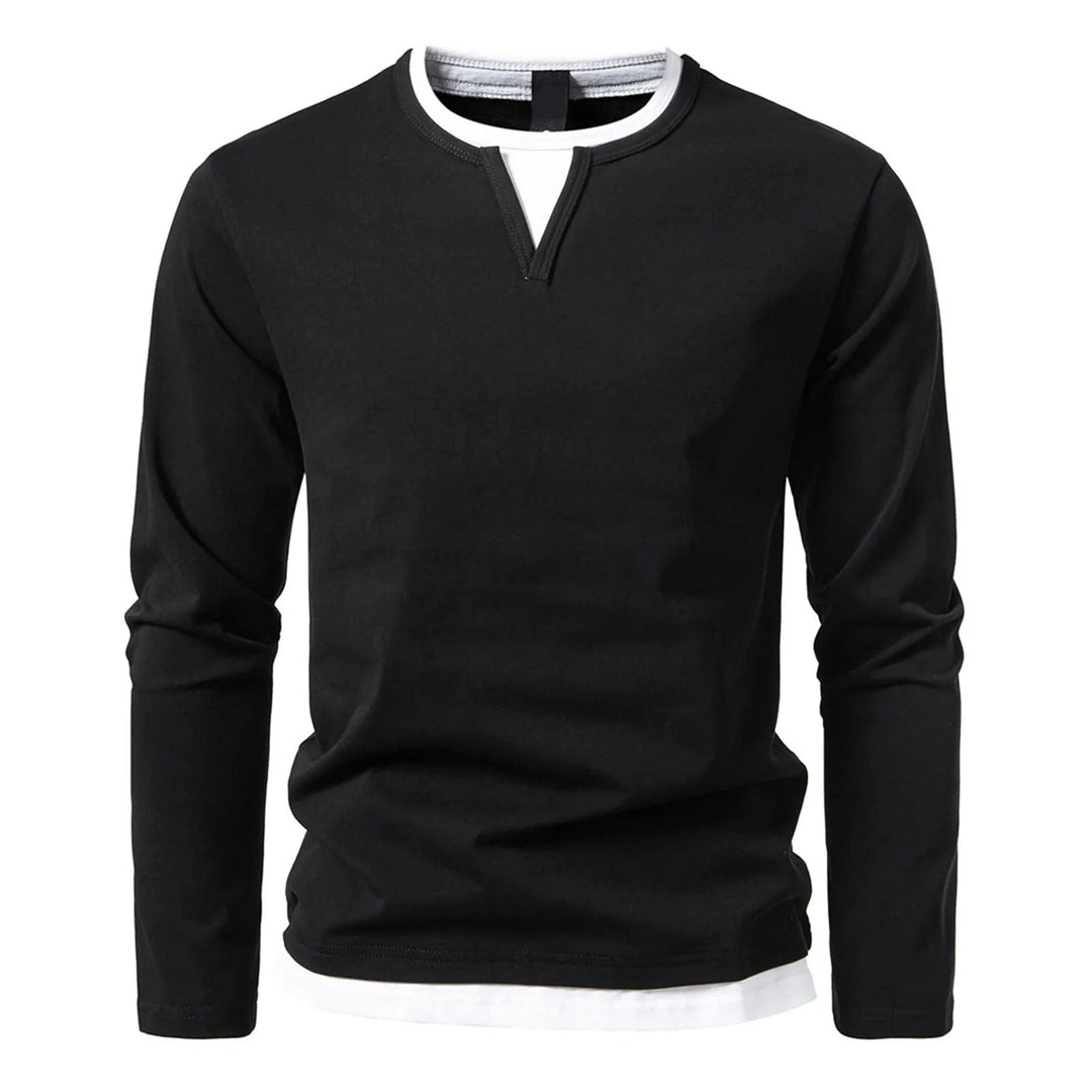 Men's Long Sleeve Henley Shirt