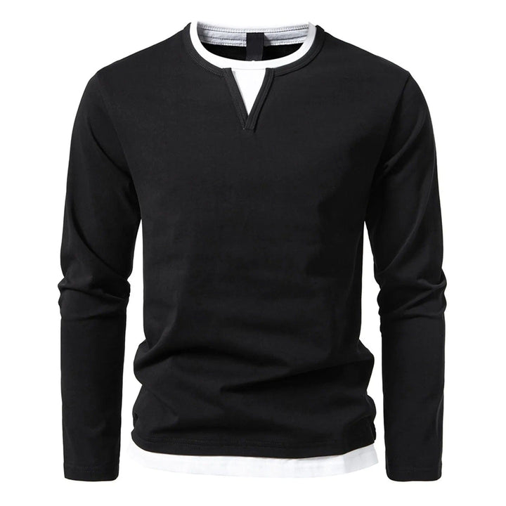 Men's Long Sleeve Henley Shirt