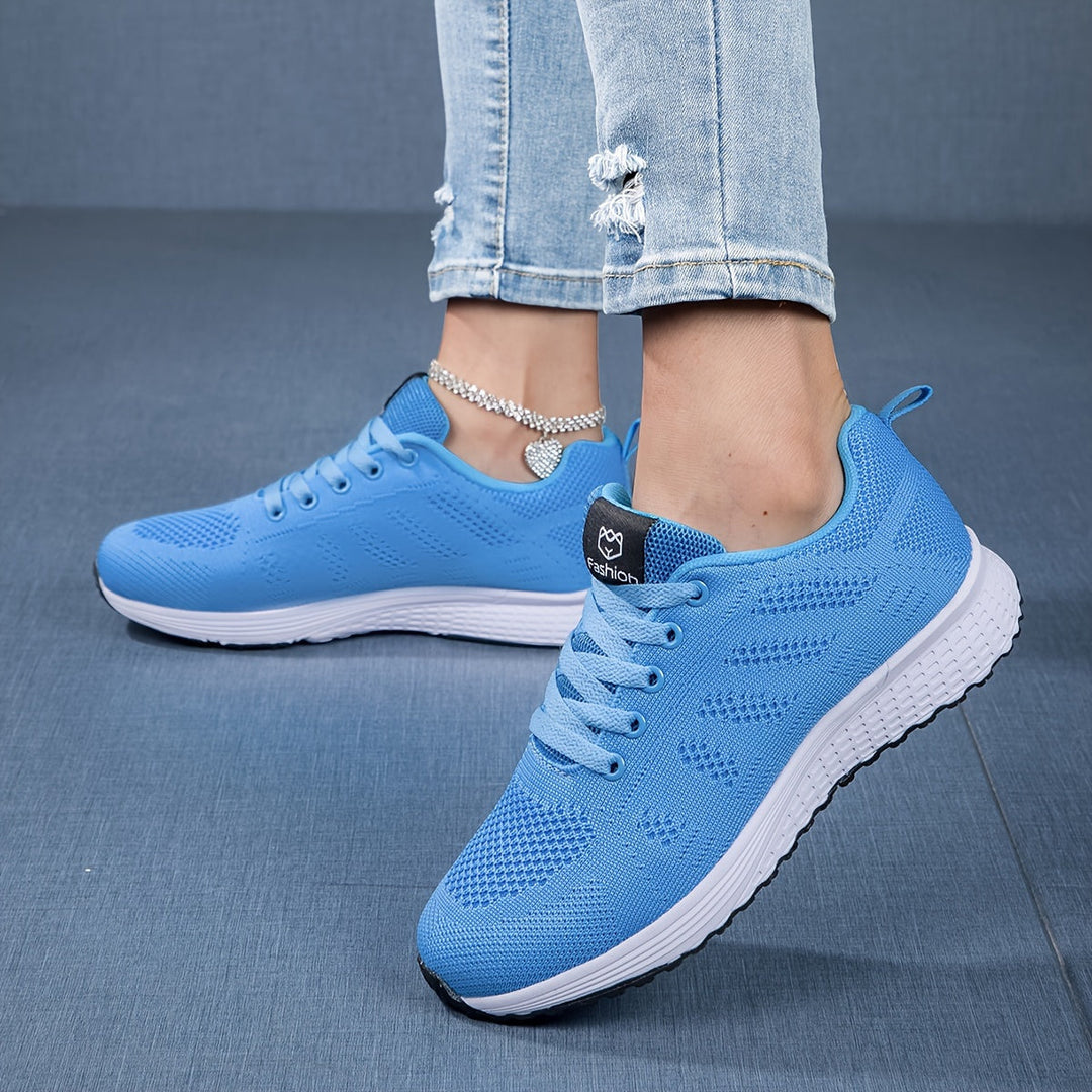 Megan | Women's Casual Knit Walking Sneakers with Laces