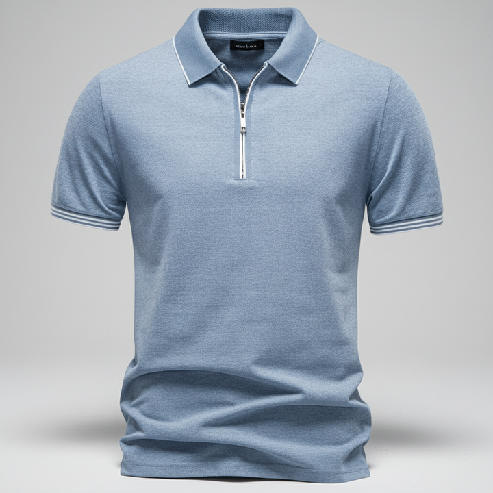 Men's Zip Polo Shirt
