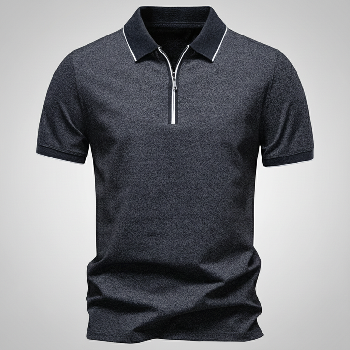 Men's Zip Polo Shirt