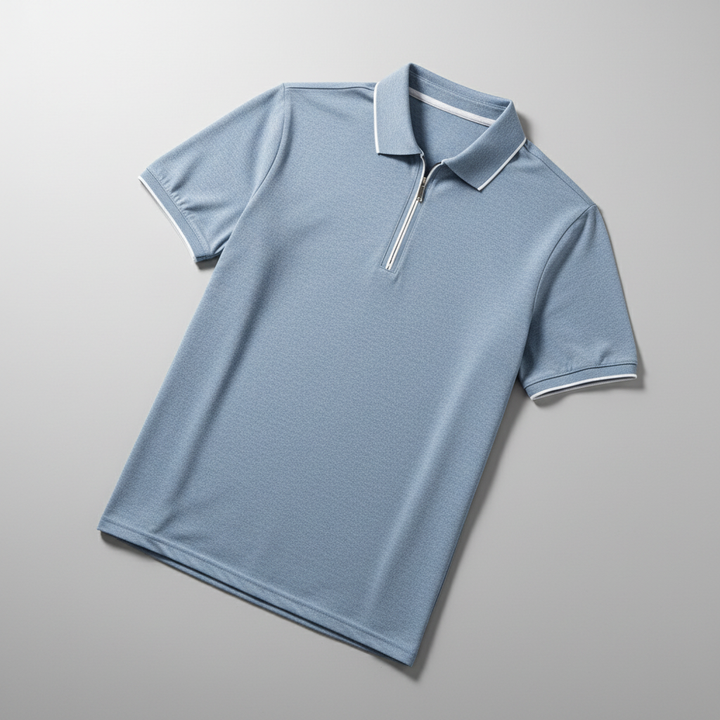 Men's Zip Polo Shirt