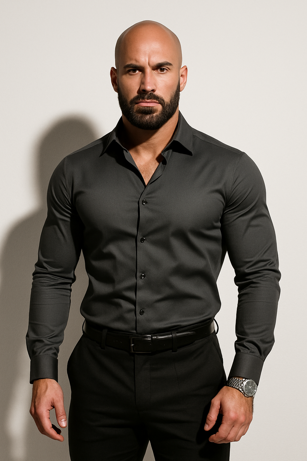 Men's Slim Fit Tailored Modern Dress Shirt
