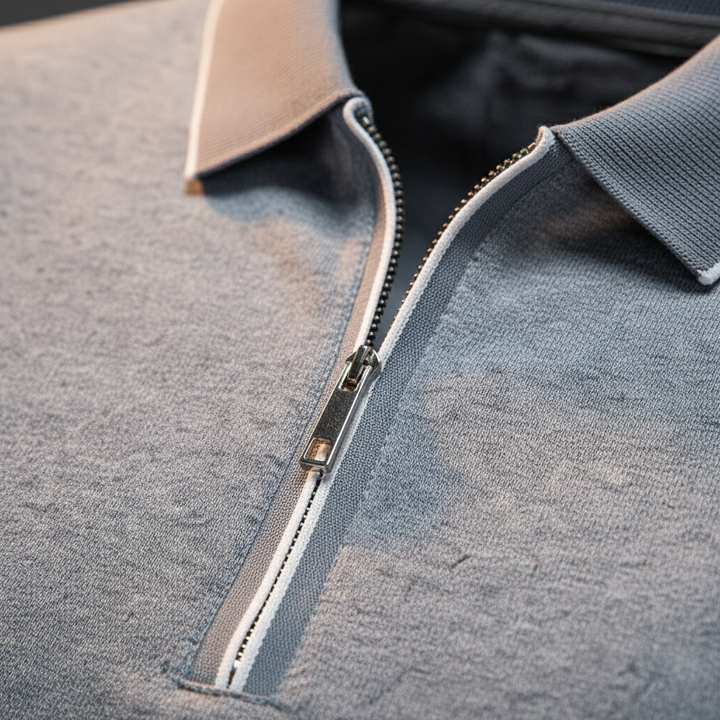 Men's Zip Polo Shirt