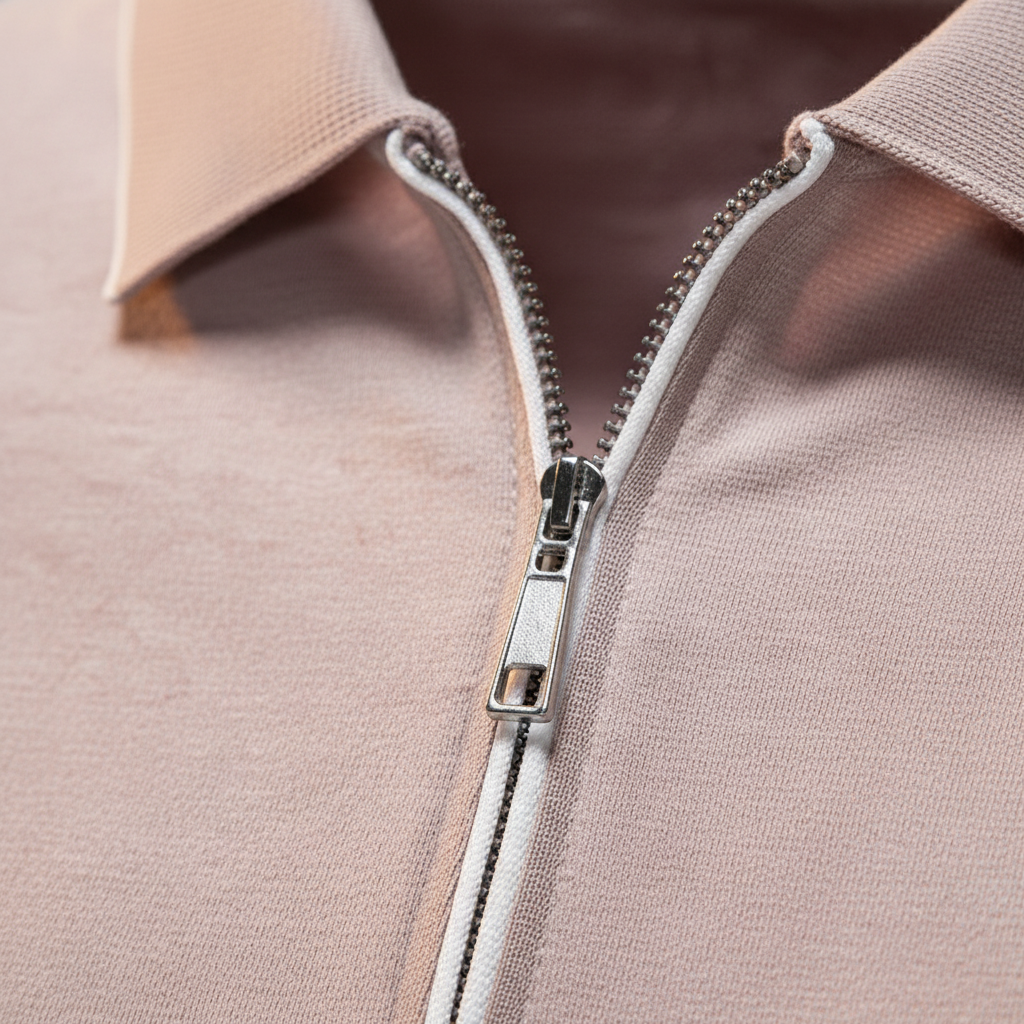 Men's Zip Polo Shirt