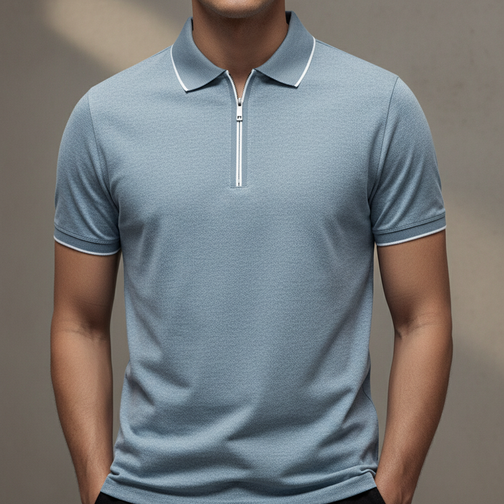 Men's Zip Polo Shirt