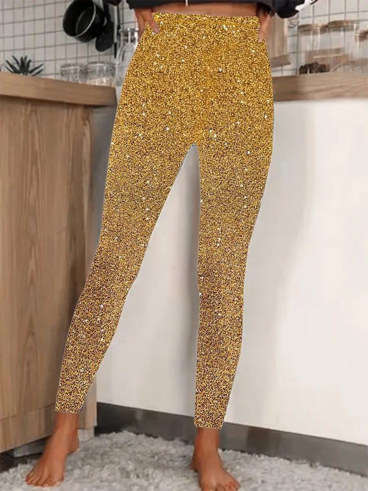 Women's Sequin Trousers | Slim Fit Long Style