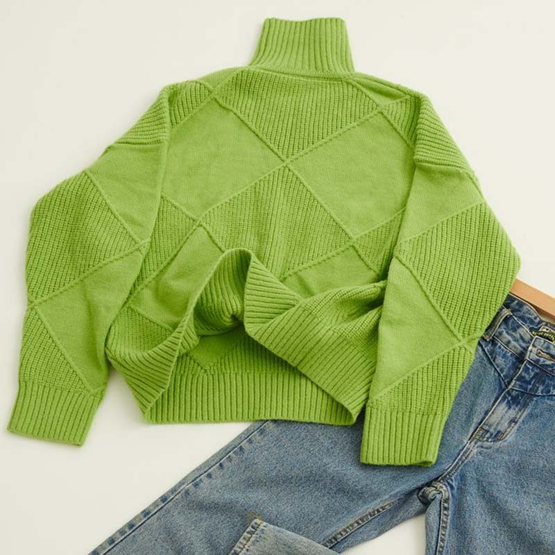 Women's Stylish High-Neck Sweater
