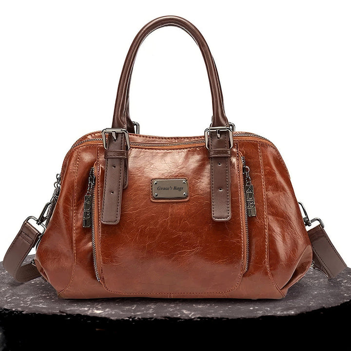 Pamela | Women's Vegan Leather Dome Bag