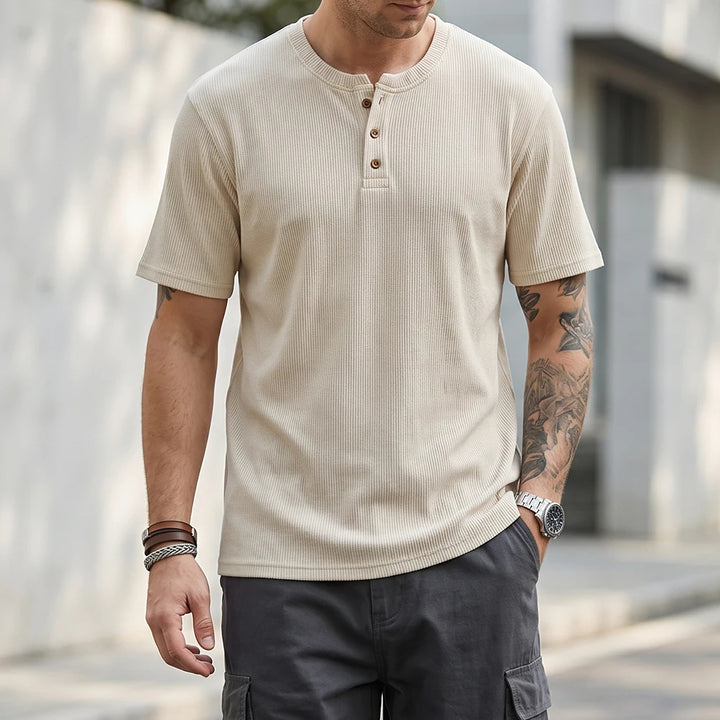 Heritage | Men's Ultra-Soft Cotton Henley Top