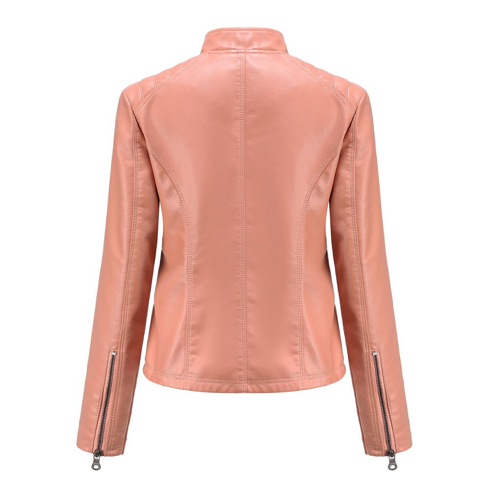 Women's Stylish Leather Transitional Jacket