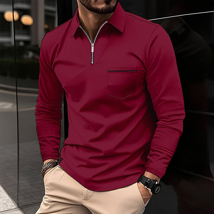 Jackson | Men's Long-Sleeve Polo Shirt for Casual Everyday Style