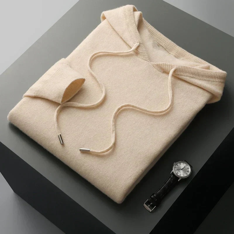 Men's Classic Fit Hoodie | Casual Wear with Ribbed Cuffs