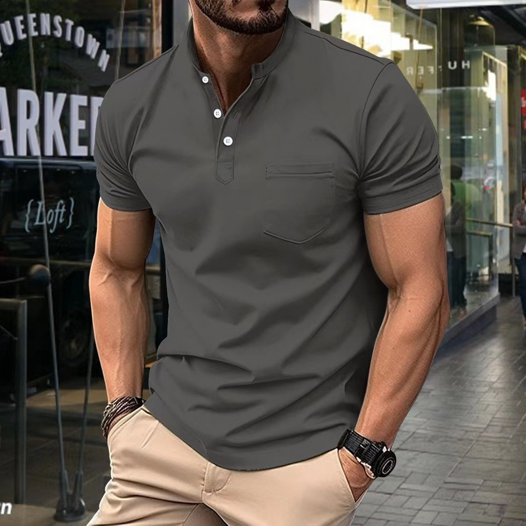Nico | Men's Elegant Half Collar Polo Shirt