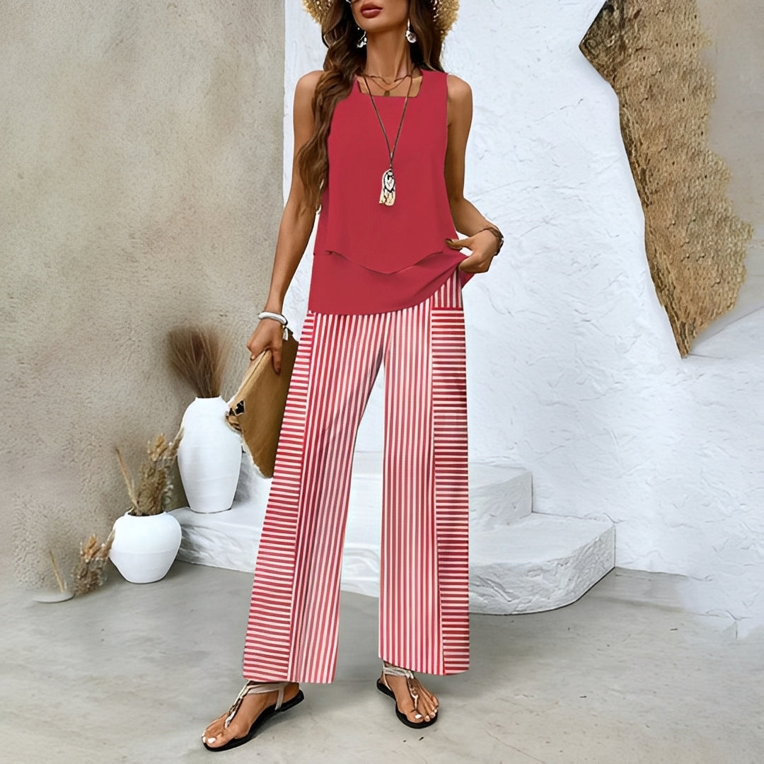 Elma | Women's Elegant Summer Two-Piece Set