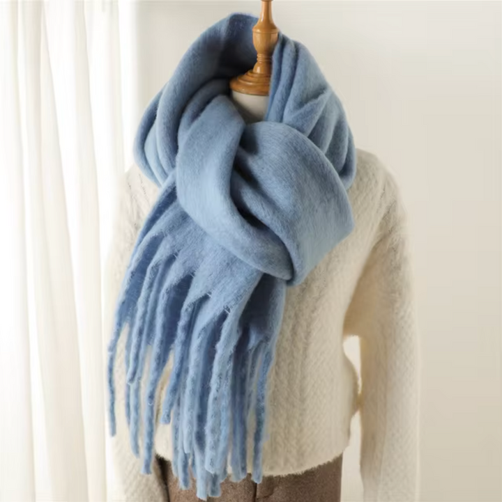 Women's Fringed Winter Scarf