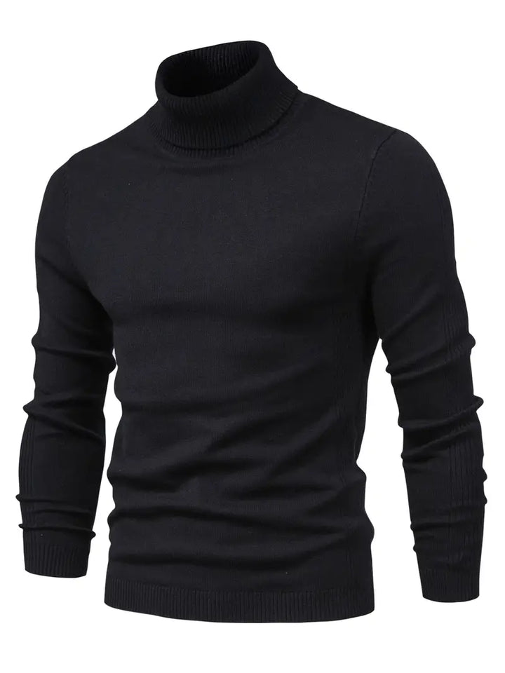 Men's Fitted Turtleneck | Smart Casual Long Sleeve Top