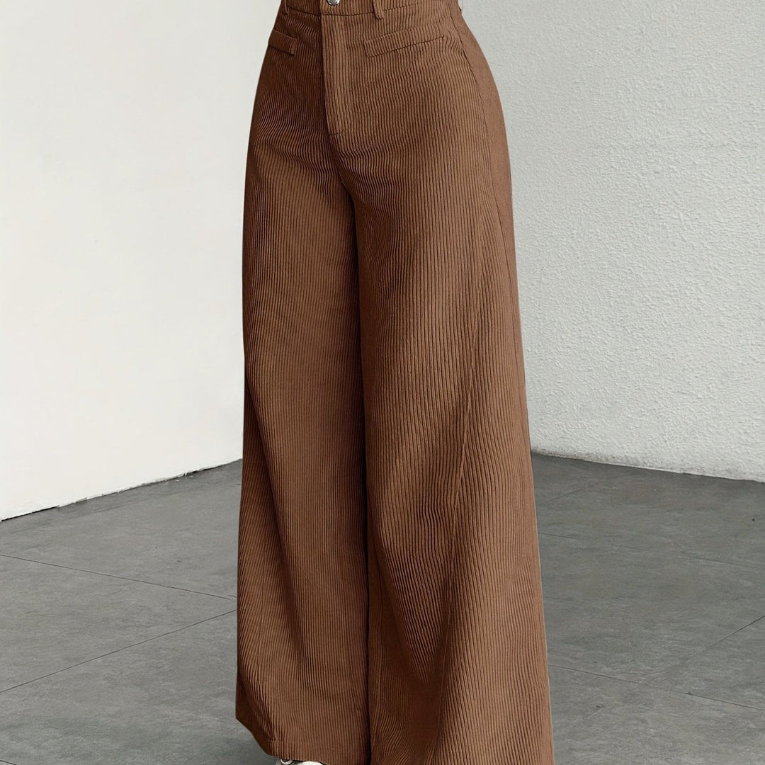 Women's High-Waisted Wide Leg Trousers