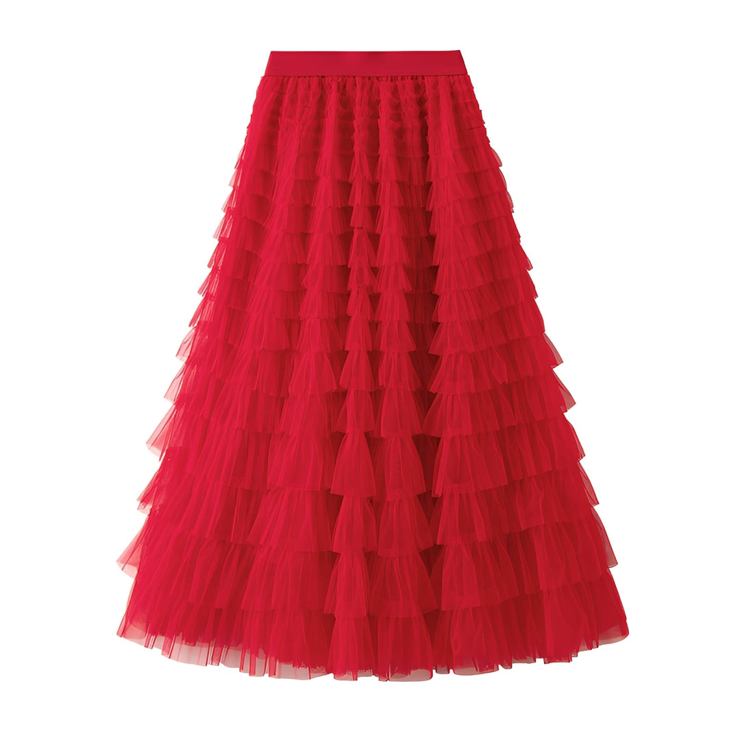Women's Stylish A-line Ruffle Skirt