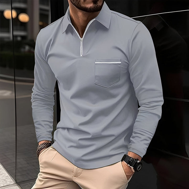 Jackson | Men's Long-Sleeve Polo Shirt for Casual Everyday Style