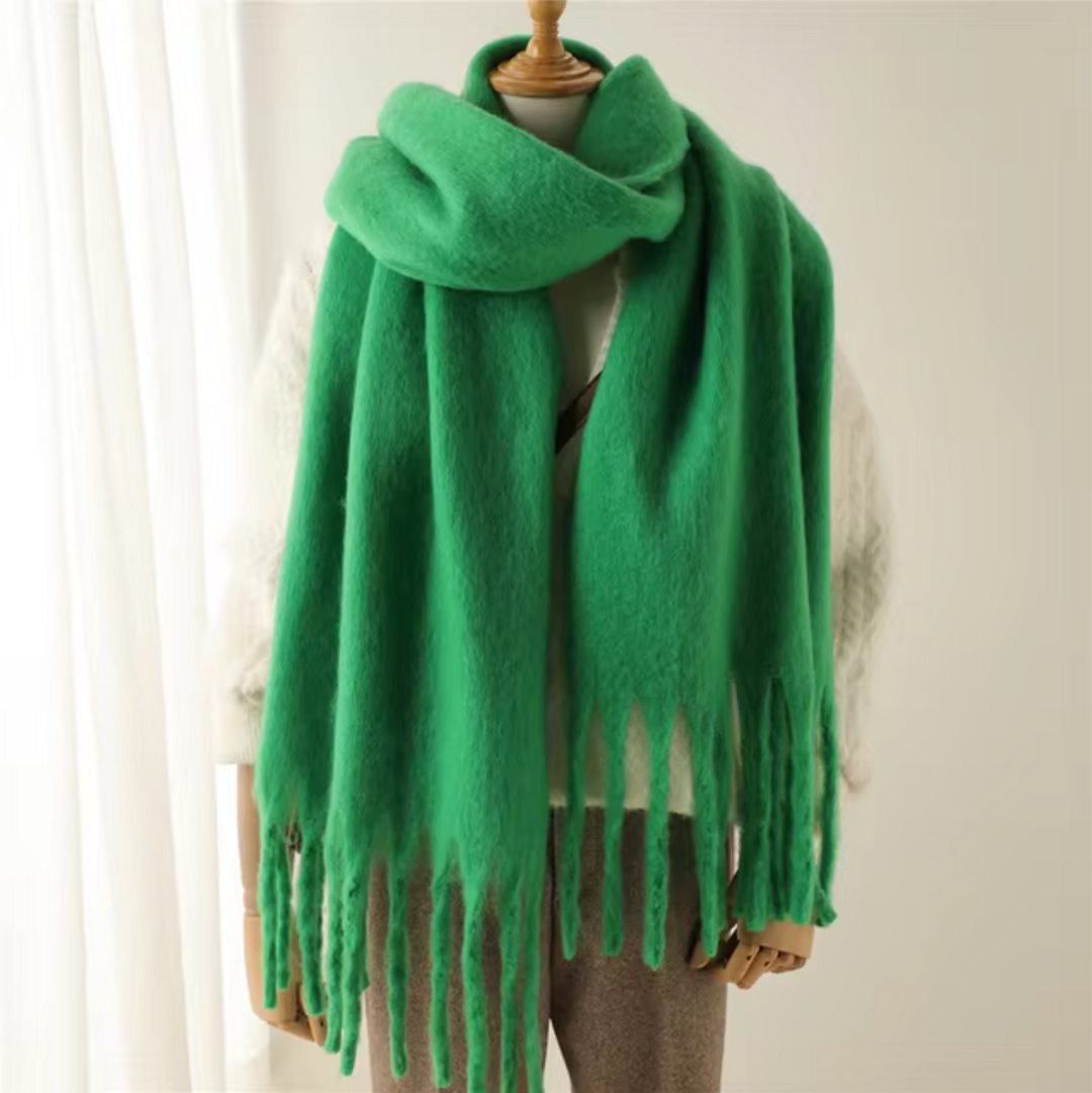 Women's Fringed Winter Scarf