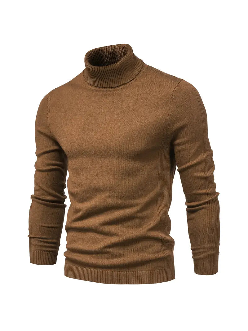 Men's Fitted Turtleneck | Smart Casual Long Sleeve Top