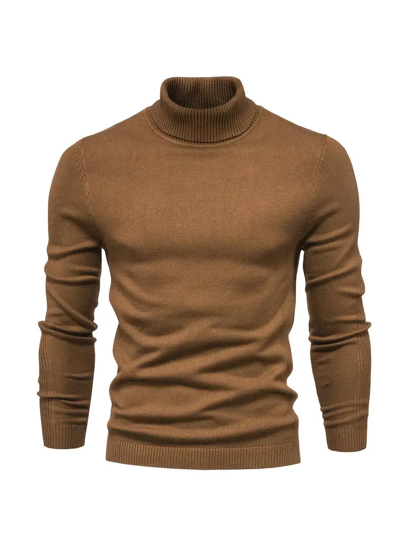 Men's Fitted Turtleneck | Smart Casual Long Sleeve Top