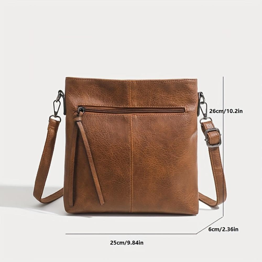 Anna | Women's Vegan Leather Slim Crossbody Bag