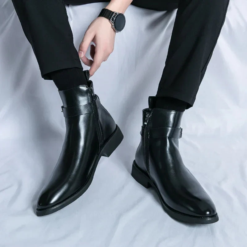 Men's Chelsea Boots | Sleek Classic Design with Side Zipper