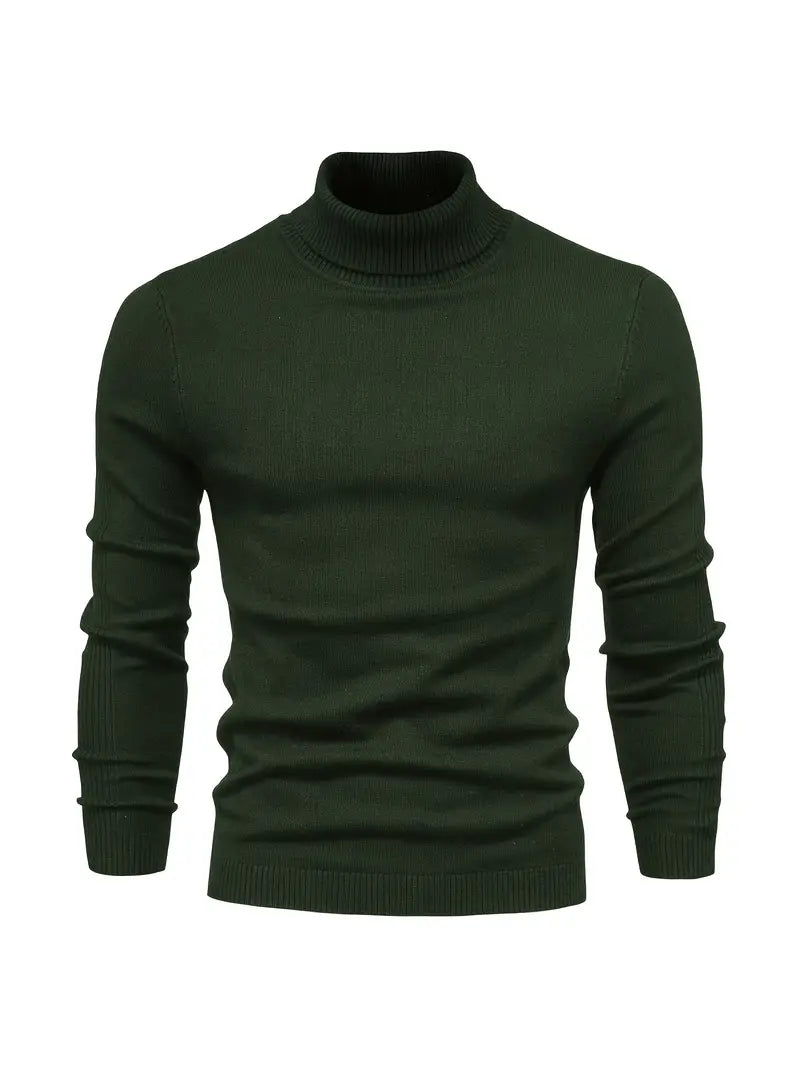 Men's Fitted Turtleneck | Smart Casual Long Sleeve Top
