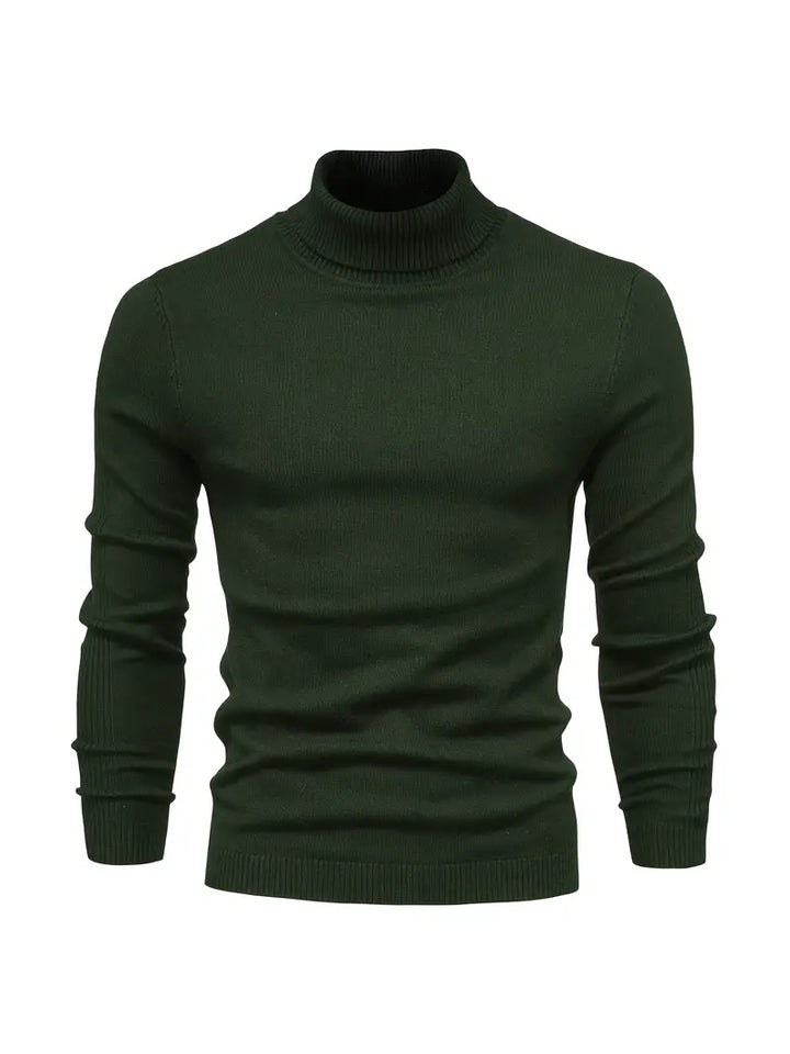 Men's Fitted Turtleneck | Smart Casual Long Sleeve Top