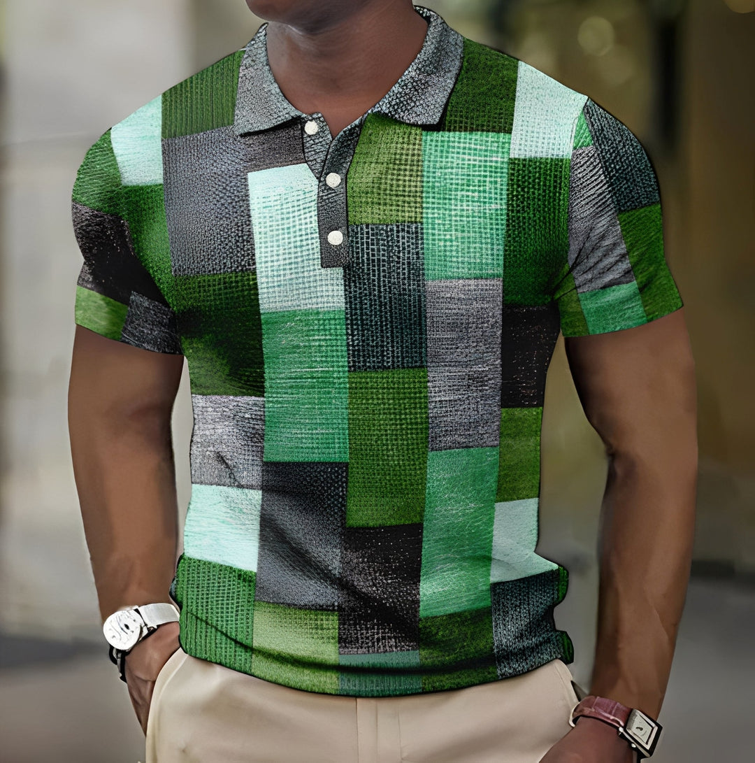 Jimmy | Men's Stylish Plaid Print Shirt