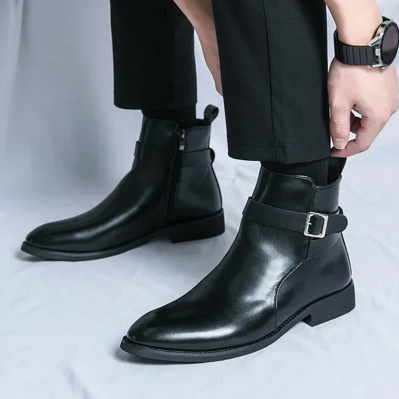 Men's Chelsea Boots | Sleek Classic Design with Side Zipper