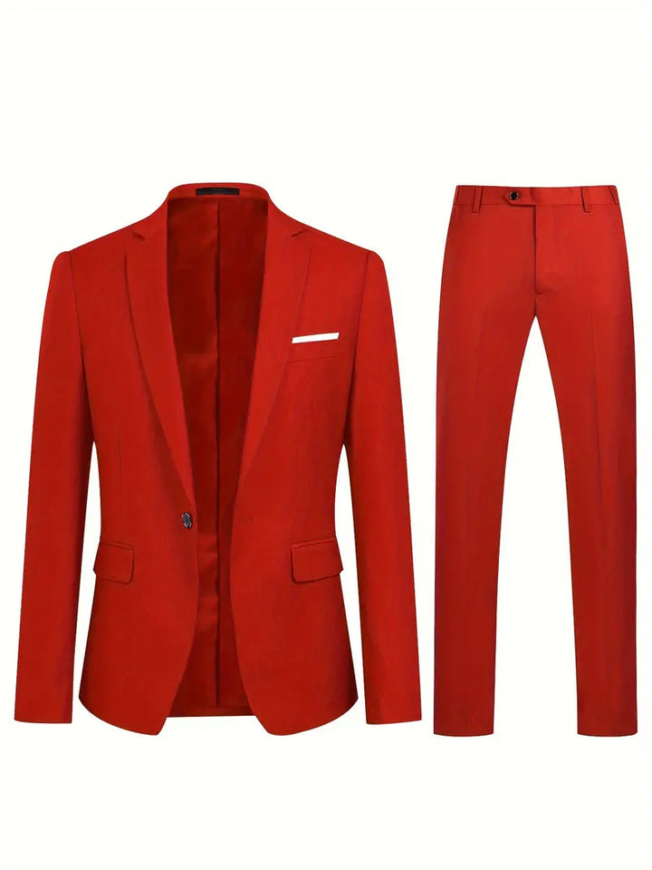 John | Men's Two-Piece Suit: Classic Blazer and Pants Set