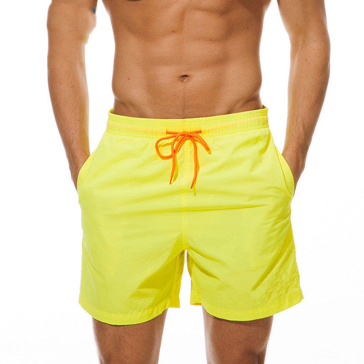 Men's Swim Shorts with Adjustable Drawstring Waistband