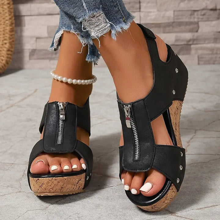 Camila | Women's Stylish Retro Wedge Sandals