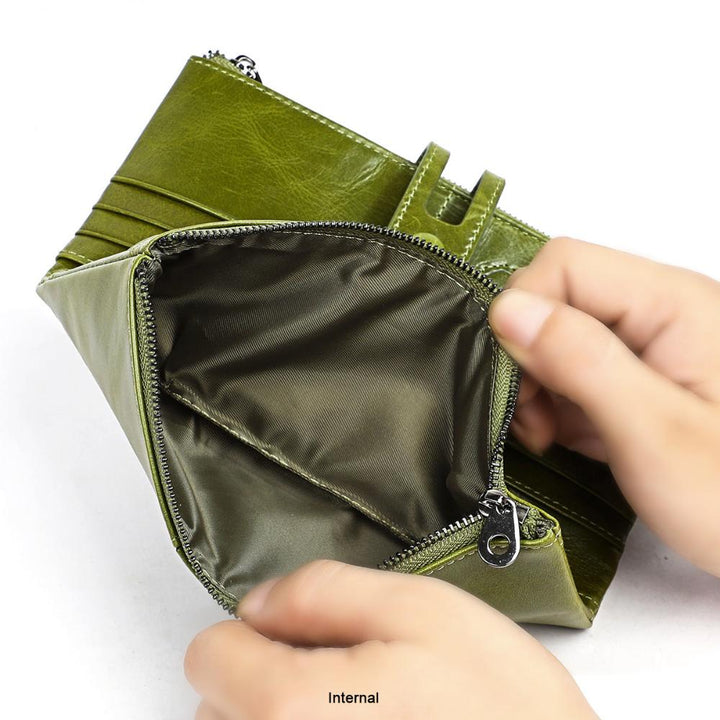 Maria | Women's Leather Long Clutch Wallet