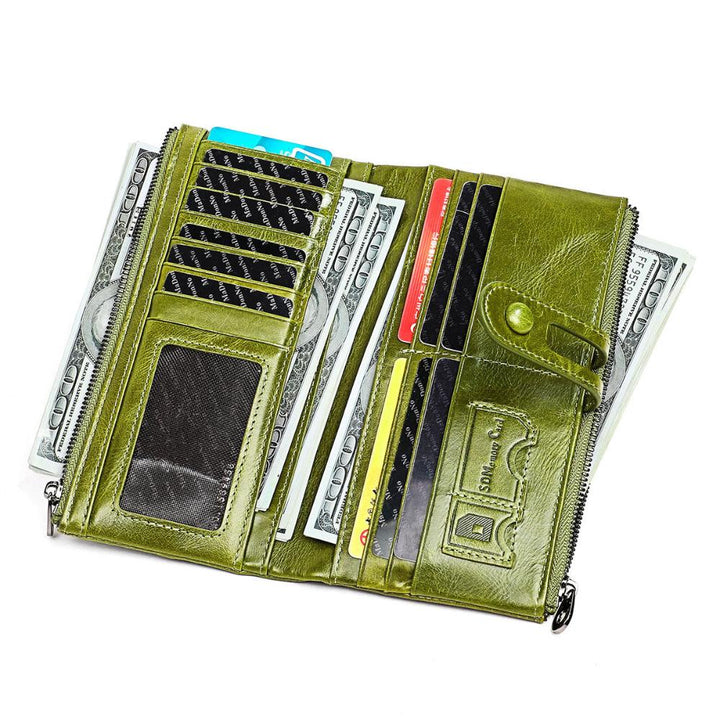 Maria | Women's Leather Long Clutch Wallet